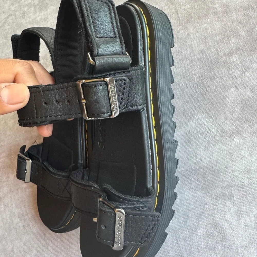 Dr. Martens Black Kids Sandals